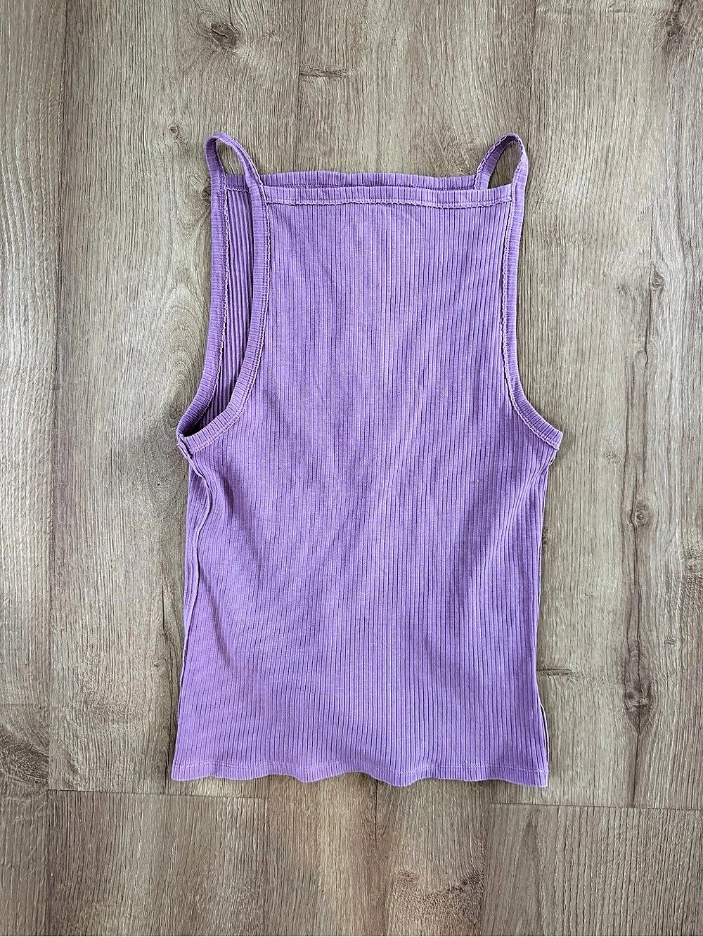 We The Free Ribbed Tank Top in Purple Small Like New